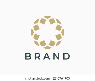 Elegant ornament logo icon. Universal ornament design.