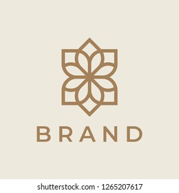 Elegant ornament logo icon. Universal ornament design.