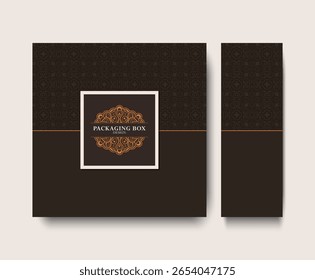 Diseño elegante de la caja de empaquetado del ornamento