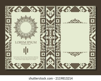 Elegant Ornamental book cover design