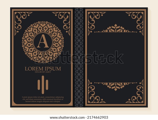 Elegant ornamental book
cover design