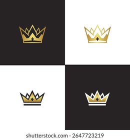 Uma elegante ilustração ornamental vetor coroa com rolagem detalhada em um estilo clássico Perfeito para criar projetos escaláveis para convites ou elementos heráldicos