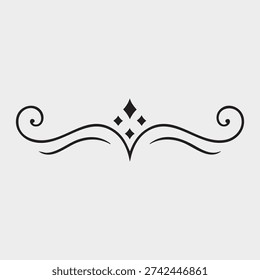 Elegant Ornamental Divider Vector Design