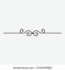 Elegant Ornamental Divider Vector Design