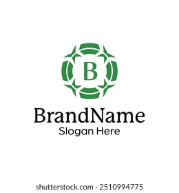 Elegant ornamental emblem premium crest template logo