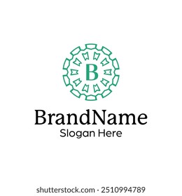 Elegant ornamental emblem premium crest template logo