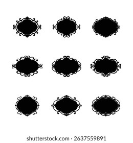 Elegant Ornamental Frames for Creative Design.
