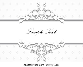 elegant ornamental paper background/ vector illustration eps10