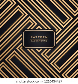 Elegant ornamental pattern background In Gold Color