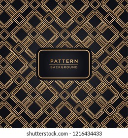 Elegant ornamental pattern background In Gold Color