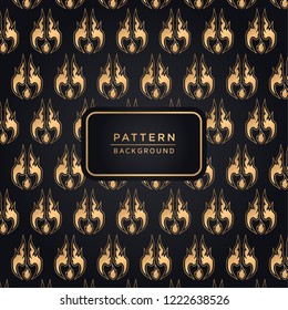 Elegant ornamental pattern background In Gold Color