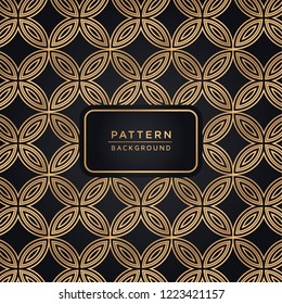 Elegant ornamental pattern background In Gold Color