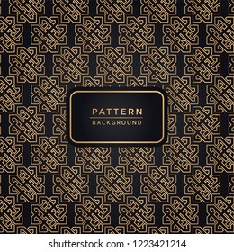 Elegant ornamental pattern background In Gold Color