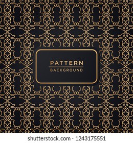 Elegant ornamental pattern background In Gold Color