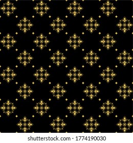 Elegant ornamental seamless geometric pattern. Vector abstract background  for design and printing on wallpaper, fabric, covers and other surfaces. Vector illustration.