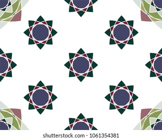 Elegant Ornaments Geometric Mandala. Ancient decorative ornament pattern. Hand-drawn creative template, vector