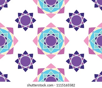 Elegant Ornaments Geometric Mandala. Ancient decorative ornament pattern. Hand-drawn creative template, vector