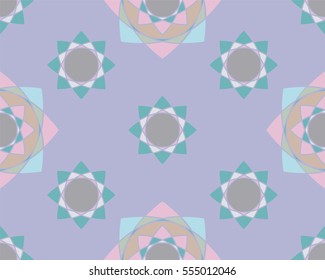 Elegant Ornaments Geometric Mandala. Ancient decorative ornament pattern. Hand-drawn creative template, vector