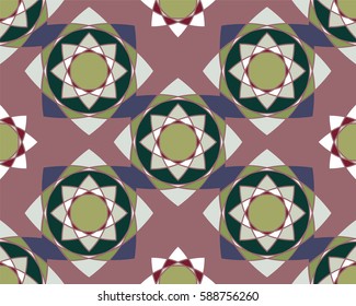 Elegant Ornaments Geometric Mandala. Ancient decorative ornament pattern. Hand-drawn creative template, vector