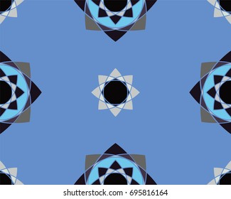 Elegant Ornaments Geometric Mandala. Ancient decorative ornament pattern. Hand-drawn creative template, vector