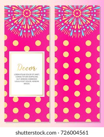 Elegant ornate  element for design template, place for text.  Blue and Pink Colours. Element for Wedding Invitation, Web Banner, Store Advertising. Abstract Illustration with   Background.