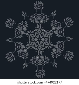 Elegant ornate floral design templates. Lineart vector frames and monograms illustration.