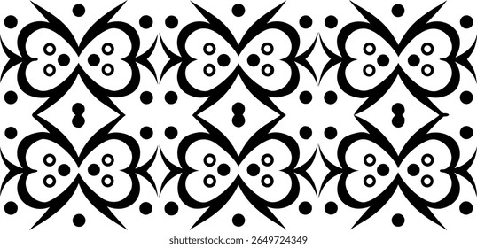 Elegante padrão floreado ornamentado com repetição de motivos florais e acentos geométricos