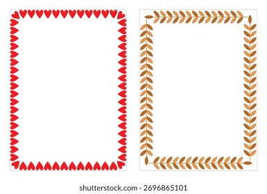 Elegant Ornate Frame Border Design Victor Art Illustration