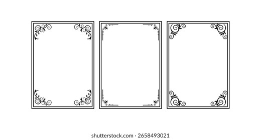 Elegant Ornate Frames Vector Graphics for Branding