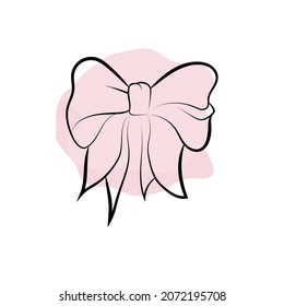 Elegante dibujo esquemático del arco, ilustración vectorial.
