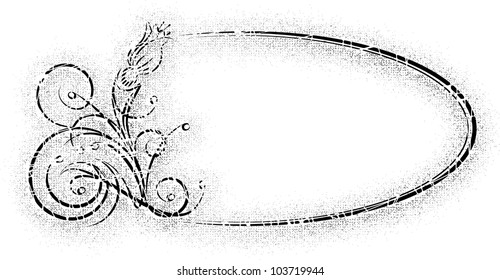 Elegant oval frame