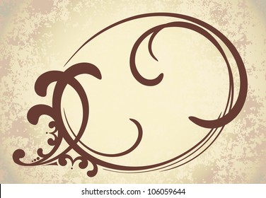 elegant oval frame