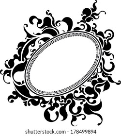 Elegant oval frame 