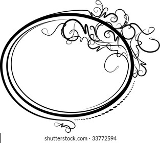 Elegant oval frame