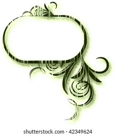 Elegant oval frame