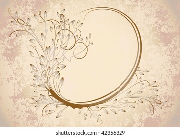 Elegant oval frame