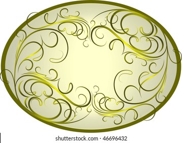 Elegant oval frame