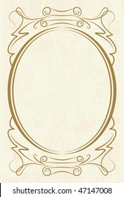 Elegant oval frame