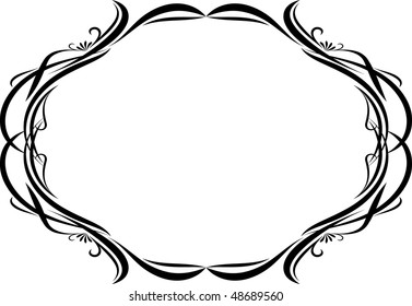 Elegant oval frame