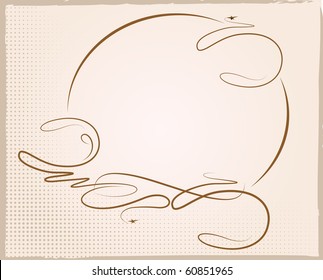 Elegant oval frame