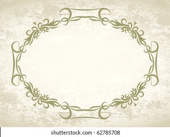 Elegant oval frame