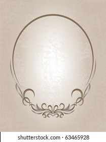 Elegant oval frame