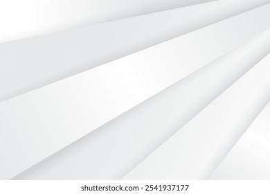 Elegante diseño de fondo geométrico blanco superpuesto