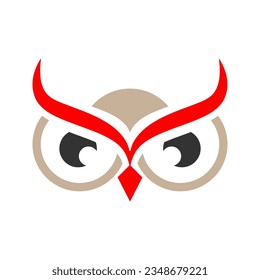 Elegant owl logo vector. Owl logo design