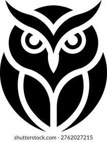 Elegant Owl Mascot Logo Vector Design