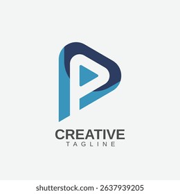 Elegant P Logo Design for Growing Brands and Startups, Unique Logo, Perfect for Business and Brand Identity
