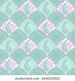 elegant paisley pattern for wallpaper background and textile beautiful paisley originated in persia and paisley is popular in Iran india scotland this paisley design is good for dress shawl scarf rida