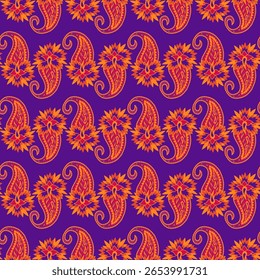 elegante paisley padrão para fundo papel de parede e tecido bonito paisley originado na pérsia e paisley é popular no Irã índia escócia este design paisley é bom para vestido xale cachecol rida
