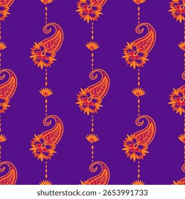 elegante paisley padrão para fundo papel de parede e tecido bonito paisley originado na pérsia e paisley é popular no Irã índia escócia este design paisley é bom para vestido xale cachecol rida