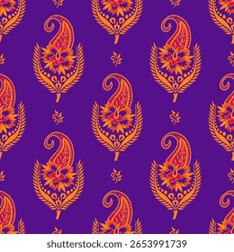 elegante paisley padrão para fundo papel de parede e tecido bonito paisley originado na pérsia e paisley é popular no Irã índia escócia este design paisley é bom para vestido xale cachecol rida